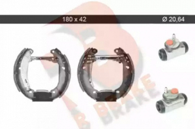 R BRAKE 79rbkt0058 -  Комплект тормозных колодок